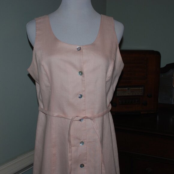 NWOT Rafella Vintage Classic Linen Dress - Picture 6 of 6